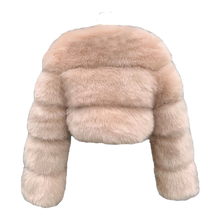 Load image into Gallery viewer, BUFFY Faux Fur Cropped Coat