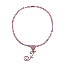Load image into Gallery viewer, VALENTINE Cursive Initial Chain *PREORDER*
