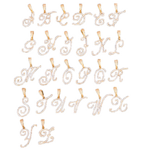 Load image into Gallery viewer, Cursive Initial Tennis Chain *PREORDER*
